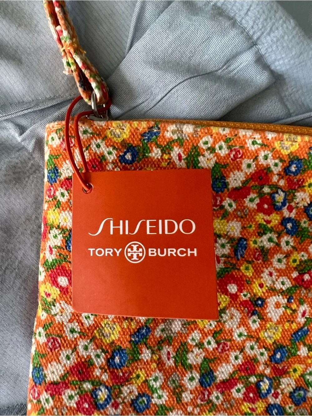 Shiseido X Tory Burch Floral Cosmetic Bag